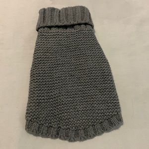 Grey Wool Dog Sweater